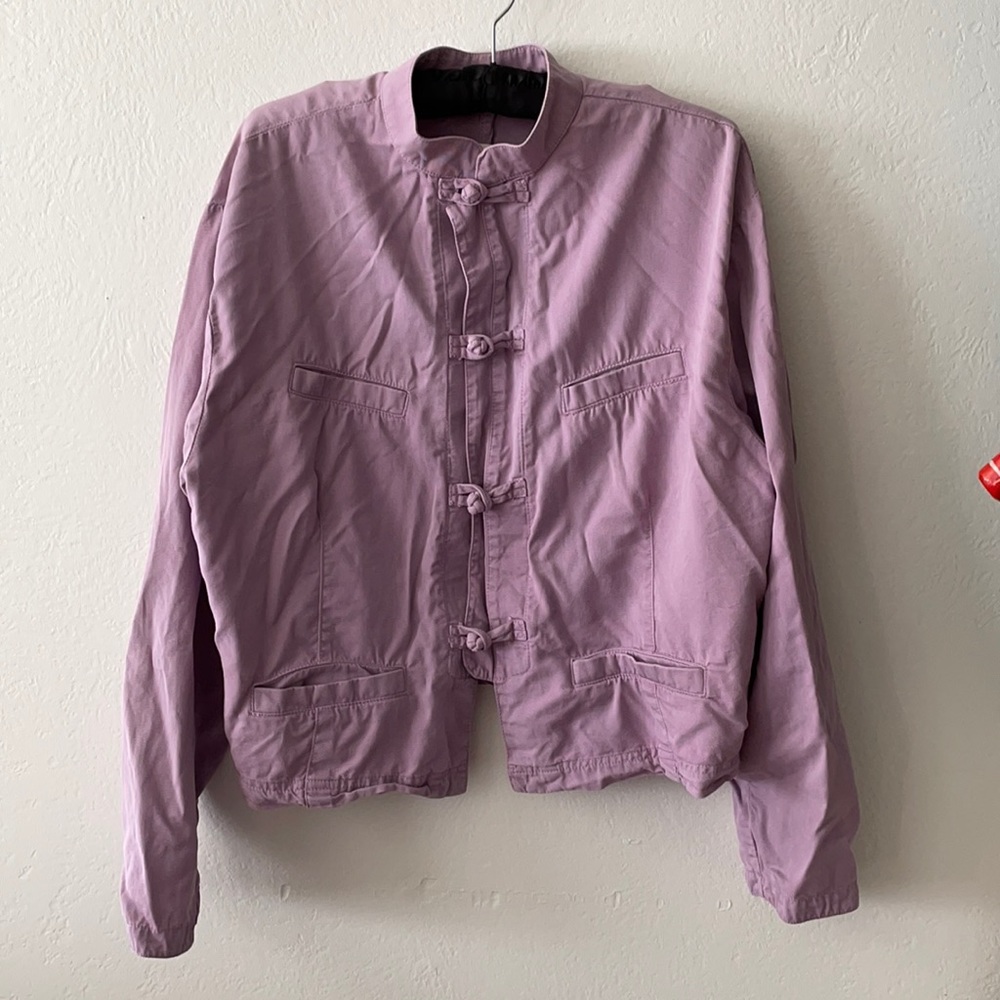 Neiman Marcus Mandarin Collar Jacket, Large